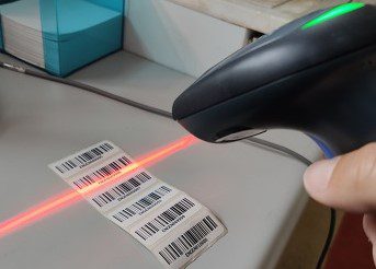 Etiqueta com código de barras