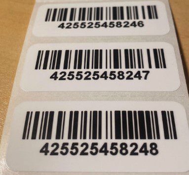 Etiqueta código de barras personalizada